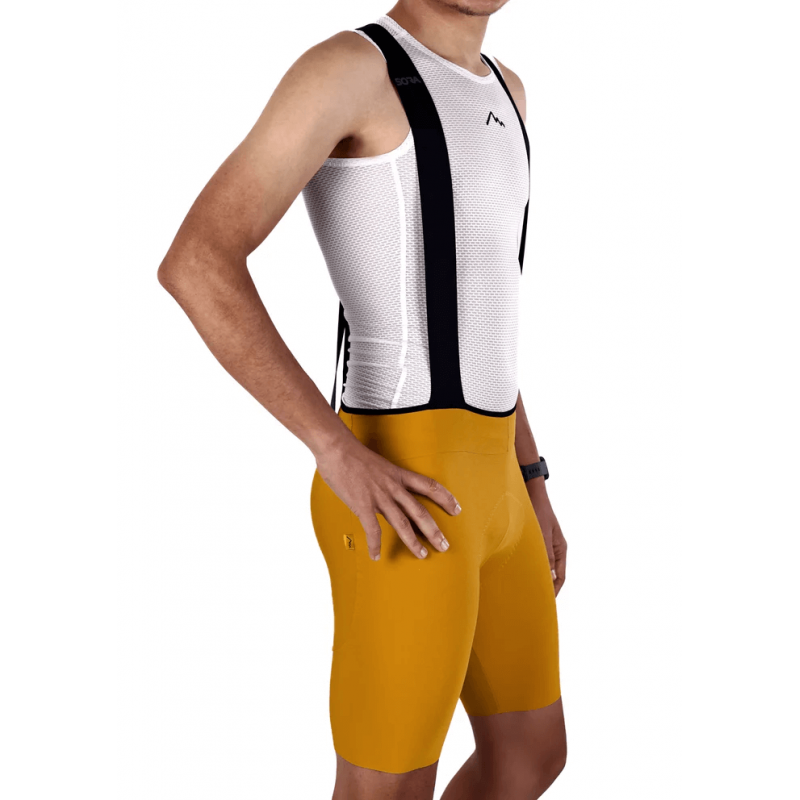 Men's Mustard Road Racer Bib Shorts | SORACYCLING