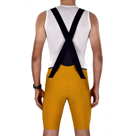 Men's Mustard Road Racer Bib Shorts | SORACYCLING