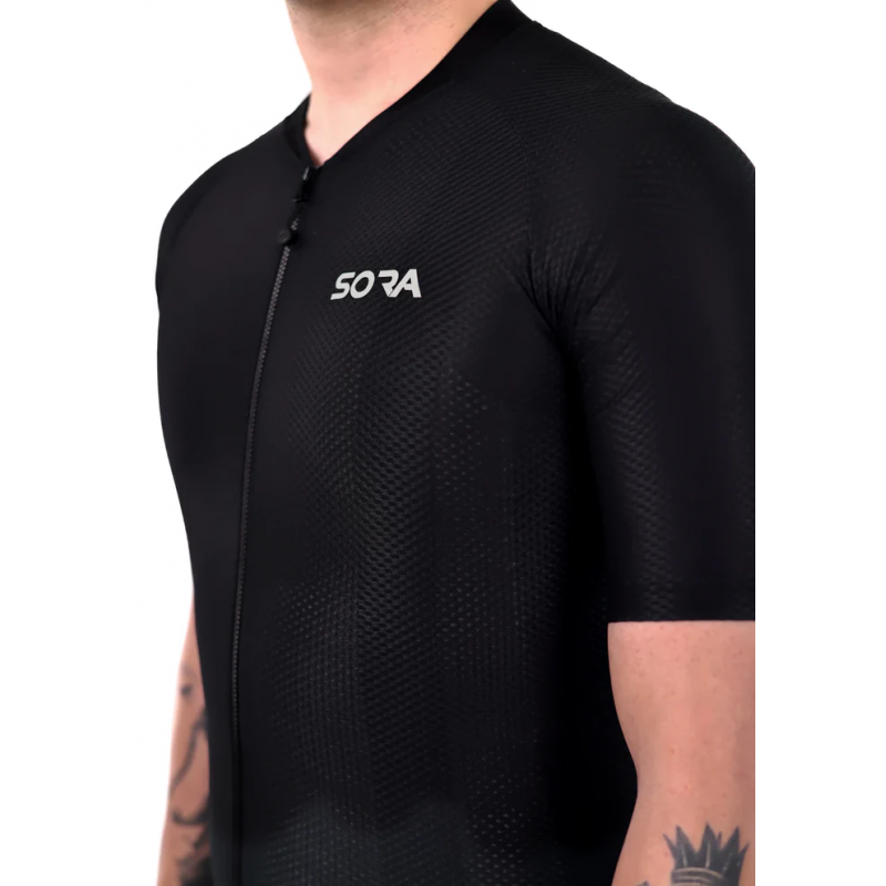 Black Climb Core Cycling Jersey | SORACYCLING