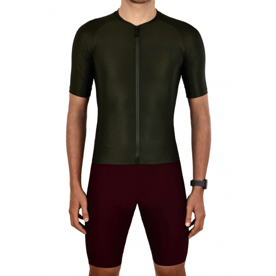 Khaki Climb Core Cycling Jersey | SORACYCLING