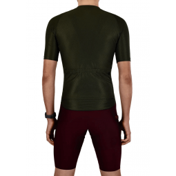 Khaki Climb Core Cycling Jersey | SORACYCLING