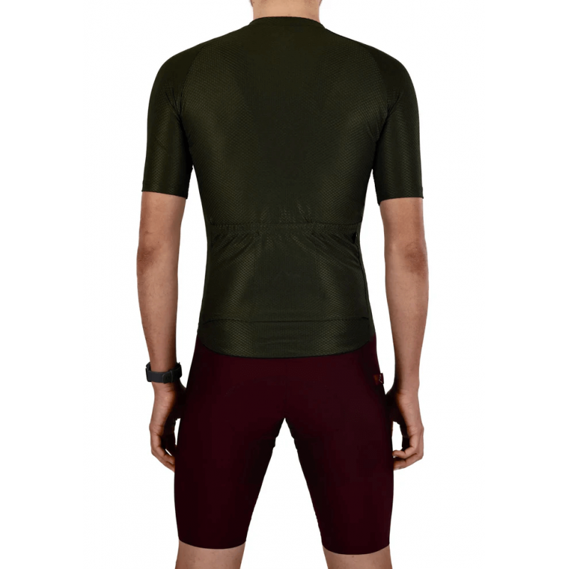 Khaki Climb Core Cycling Jersey | SORACYCLING