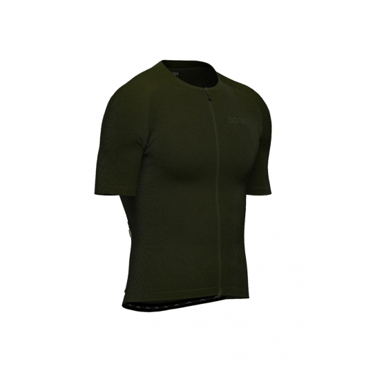 Khaki Climb Core Cycling Jersey | SORACYCLING