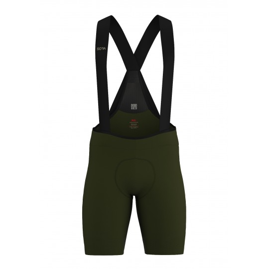 Men's Khaki Road Racer Bib Shorts | SORACYCLING