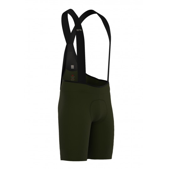 Men's Khaki Road Racer Bib Shorts | SORACYCLING