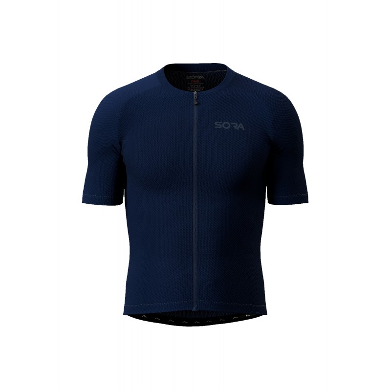 Navy Blue Climb Core Cycling Jersey | SORACYCLING