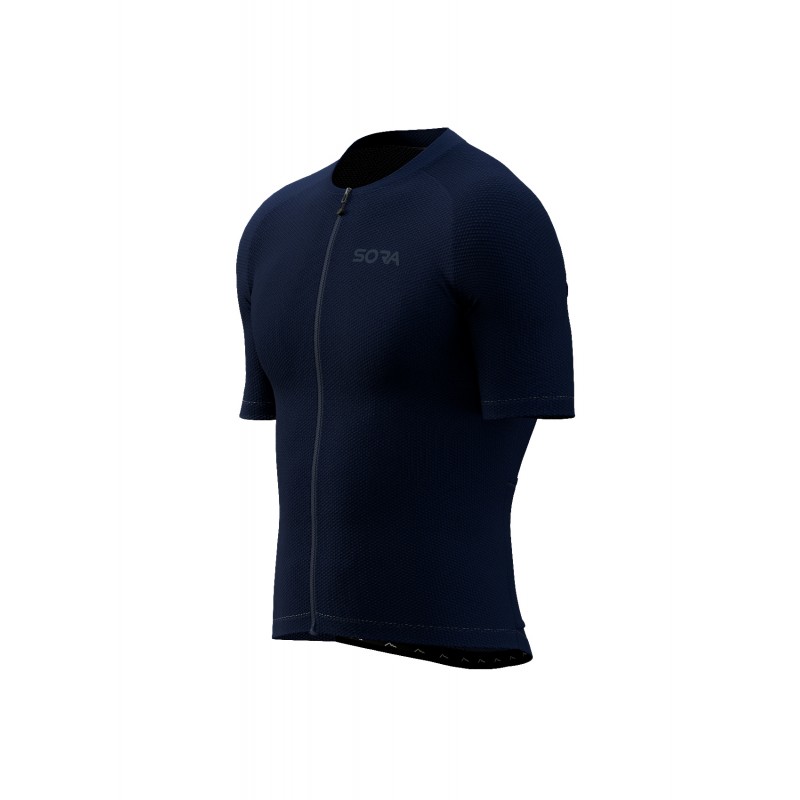 Navy Blue Climb Core Cycling Jersey | SORACYCLING