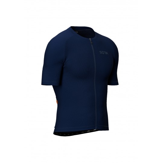 Navy Blue Climb Core Cycling Jersey | SORACYCLING
