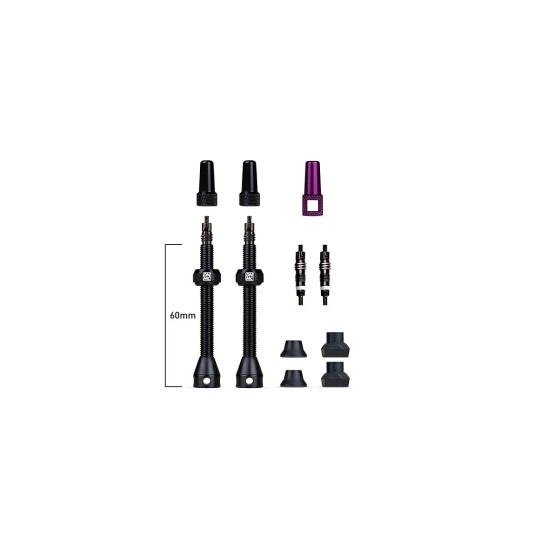 VentiliÅ³ bekameriniÅ³ komplektas Barkeeper Tubeless Valves 60 mm Dynamic