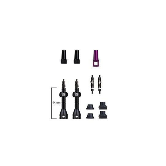VentiliÅ³ bekameriniÅ³ komplektas Barkeeper Tubeless Valves 44mm Dynamic