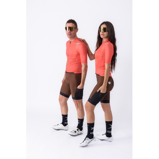 Truck Plain Summer Bib Shorts - Brown | Rosti