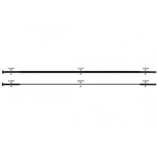 Stipinas 2-2.3-0.9-2 x 294 mm Sapim CX-Ray J-Bend